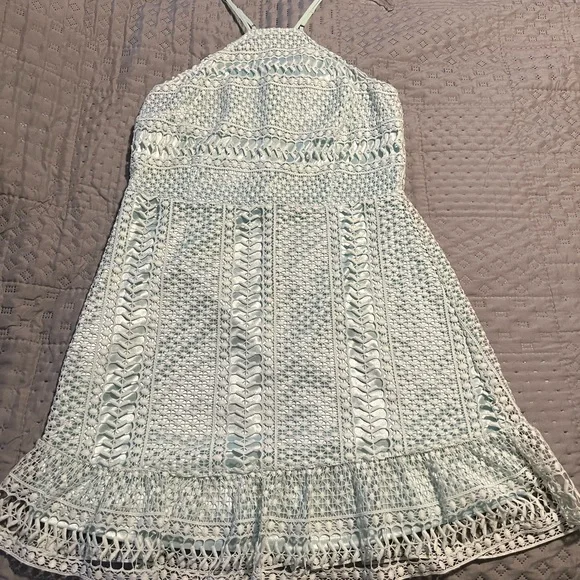 VENUS | Dresses | Venus Mint Green Eyelet Dress | Poshmark